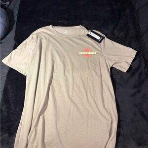 Converse Beige Short Sleeve Men's Tee